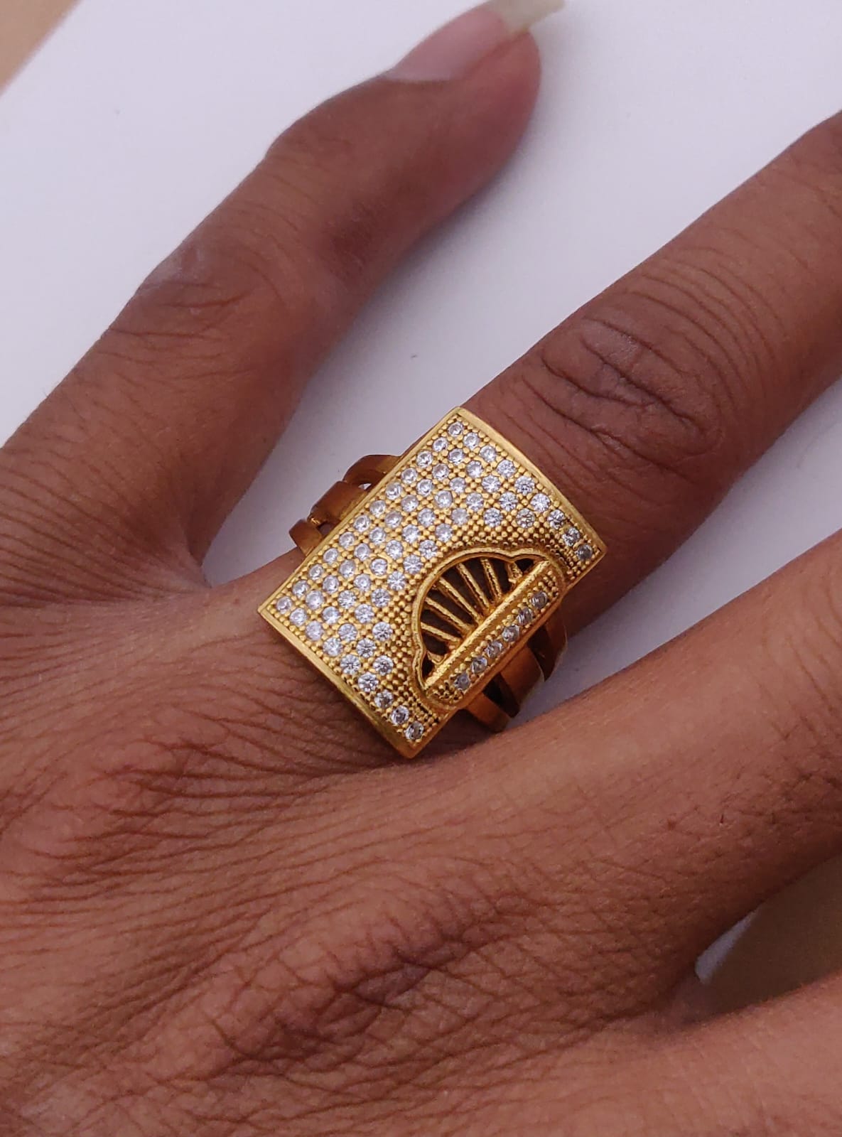 1 Gram Gold Forming Streamlined Design Superior Quality Ring-28