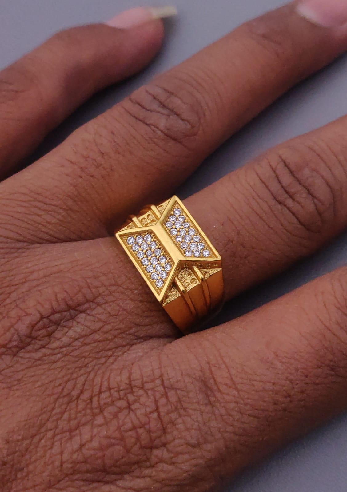 1 Gram Gold Forming Streamlined Design Superior Quality Ring-30