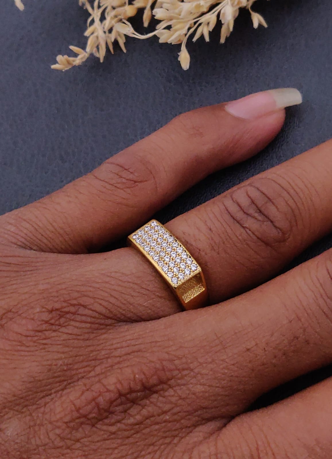 1 Gram Gold Forming Streamlined Design Superior Quality Ring-7