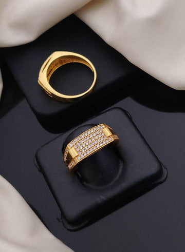1 Gram Gold Plated Glamorous Design Ring-62