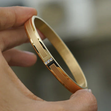 Trending Gold Plated Diamond Kada