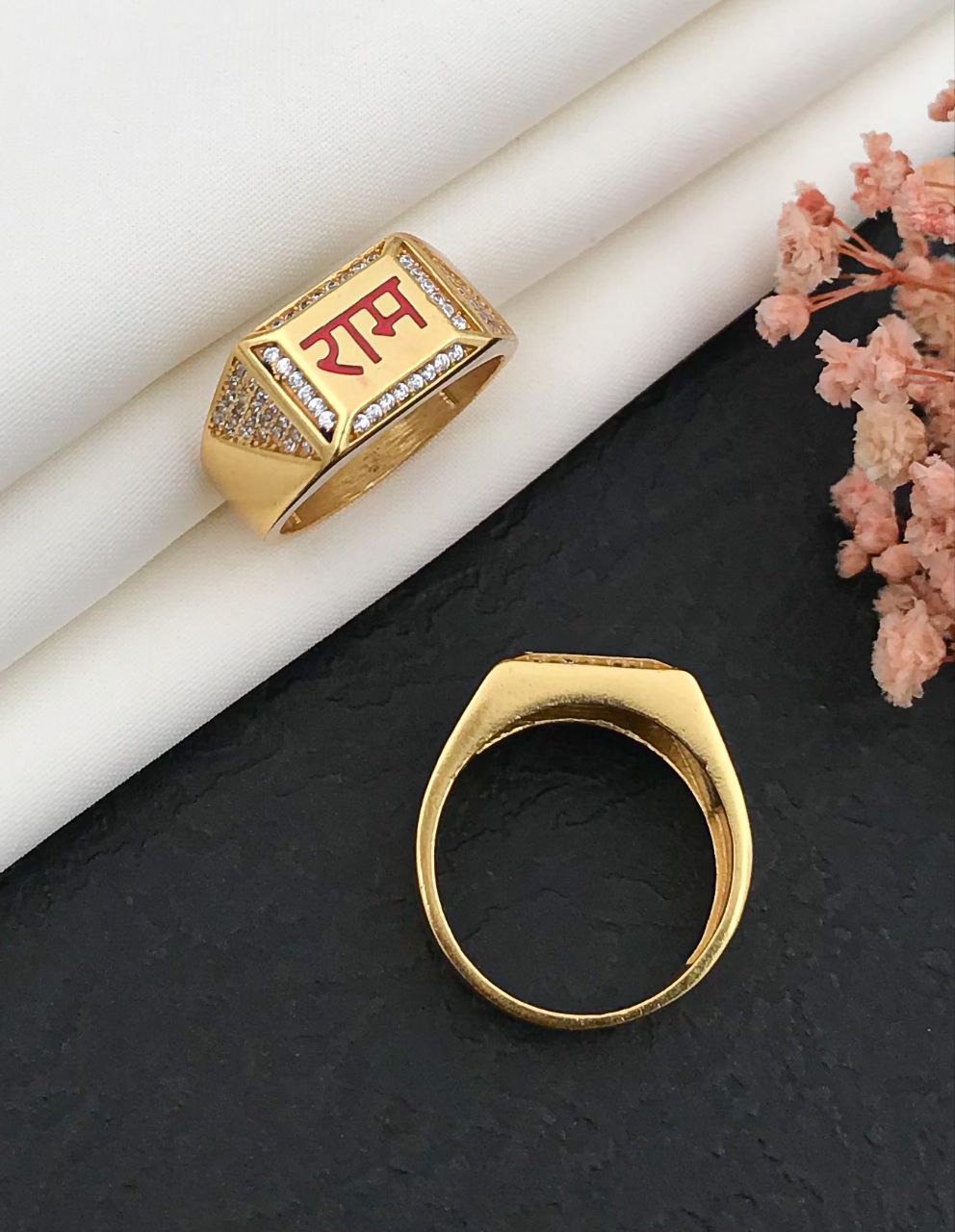 1 Gram Gold Forming RAM Design Superior Quality Ring