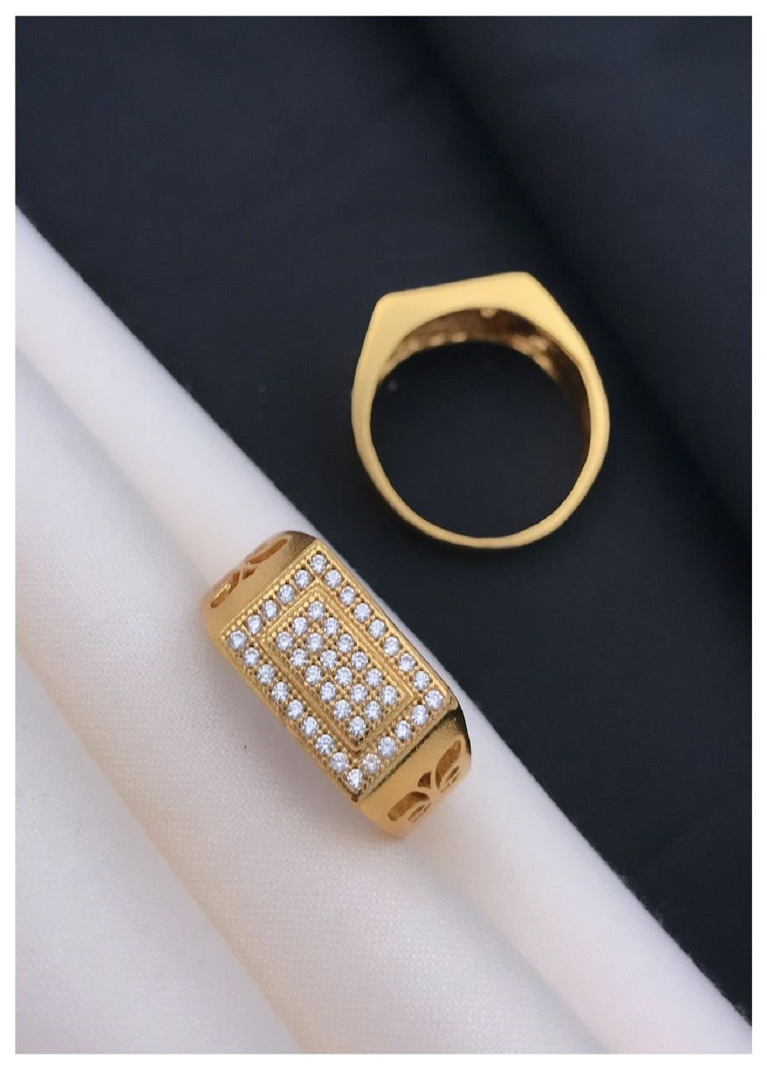 1 Gram Gold Forming Streamlined Design Superior Quality Ring-44