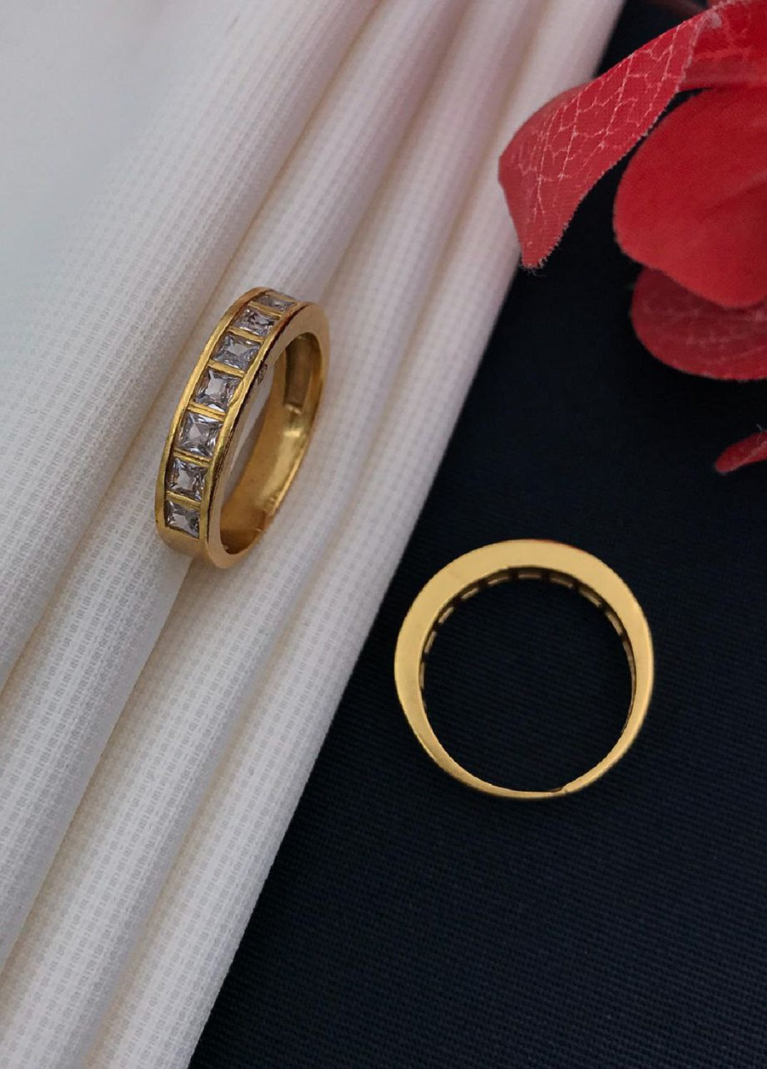 1 Gram Gold Forming Streamlined Design Superior Quality Ring-95