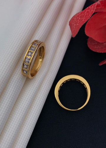 1 Gram Gold Forming Streamlined Design Superior Quality Ring-95