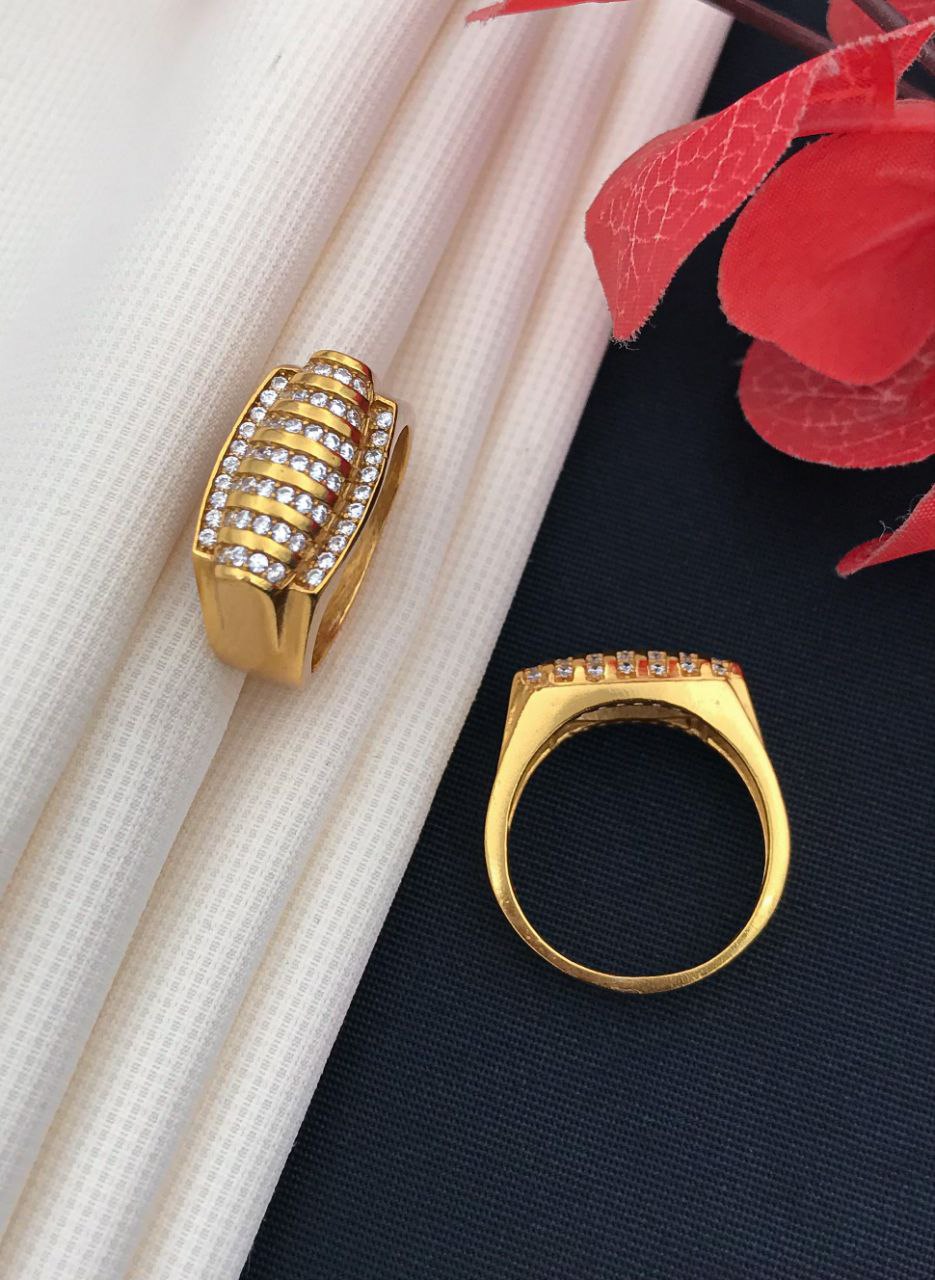 1 Gram Gold Forming Streamlined Design Superior Quality Ring-98