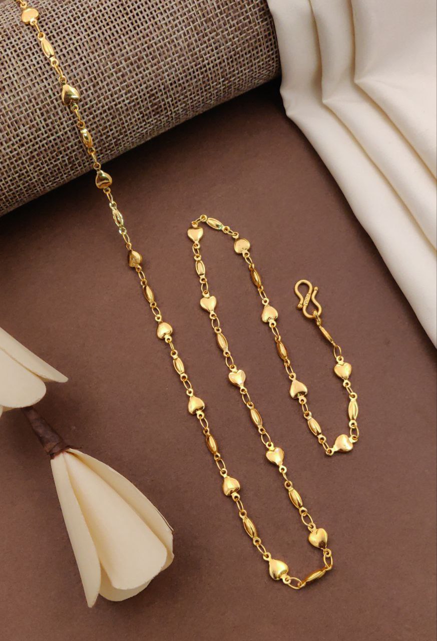 1 Gram Gold Chain Solid Charm Designs-5