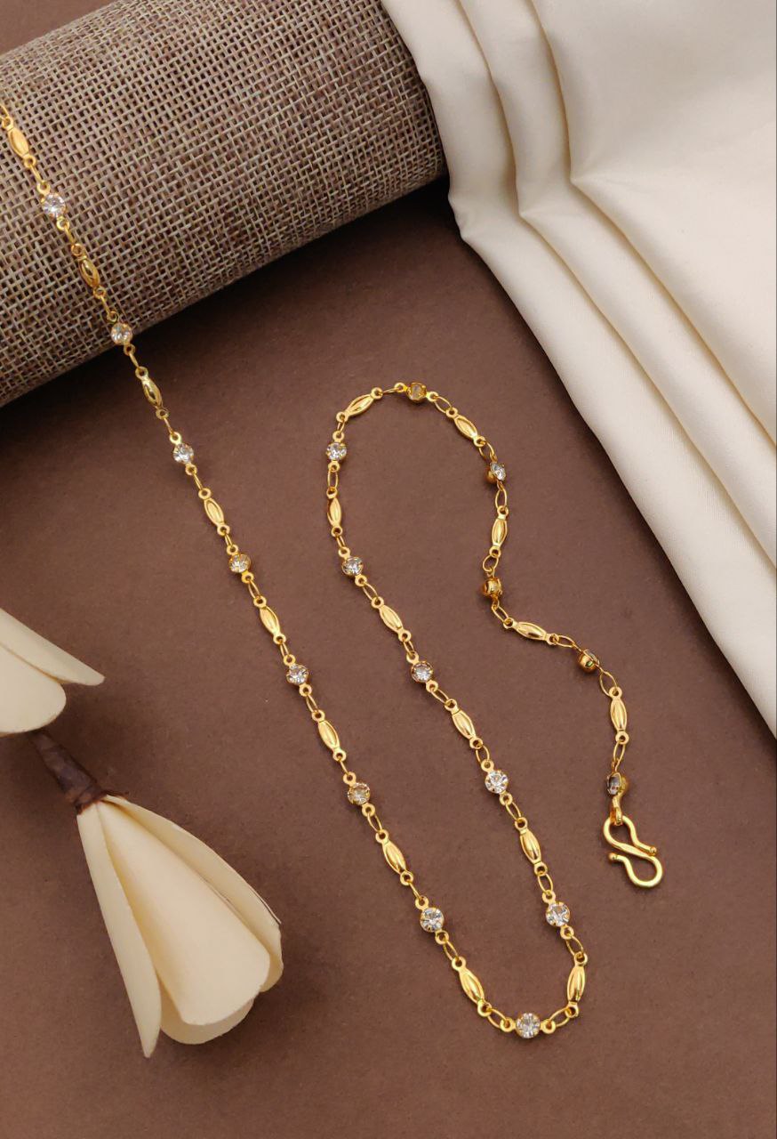New Stylish & Fancy Exclusive Micro Gold Plated Chain