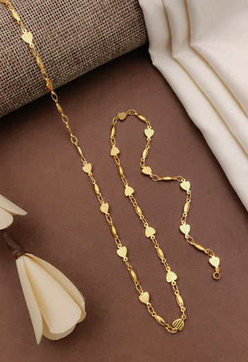 1 Gram High Quality Gold Plated 20" Inch Chain For Men
