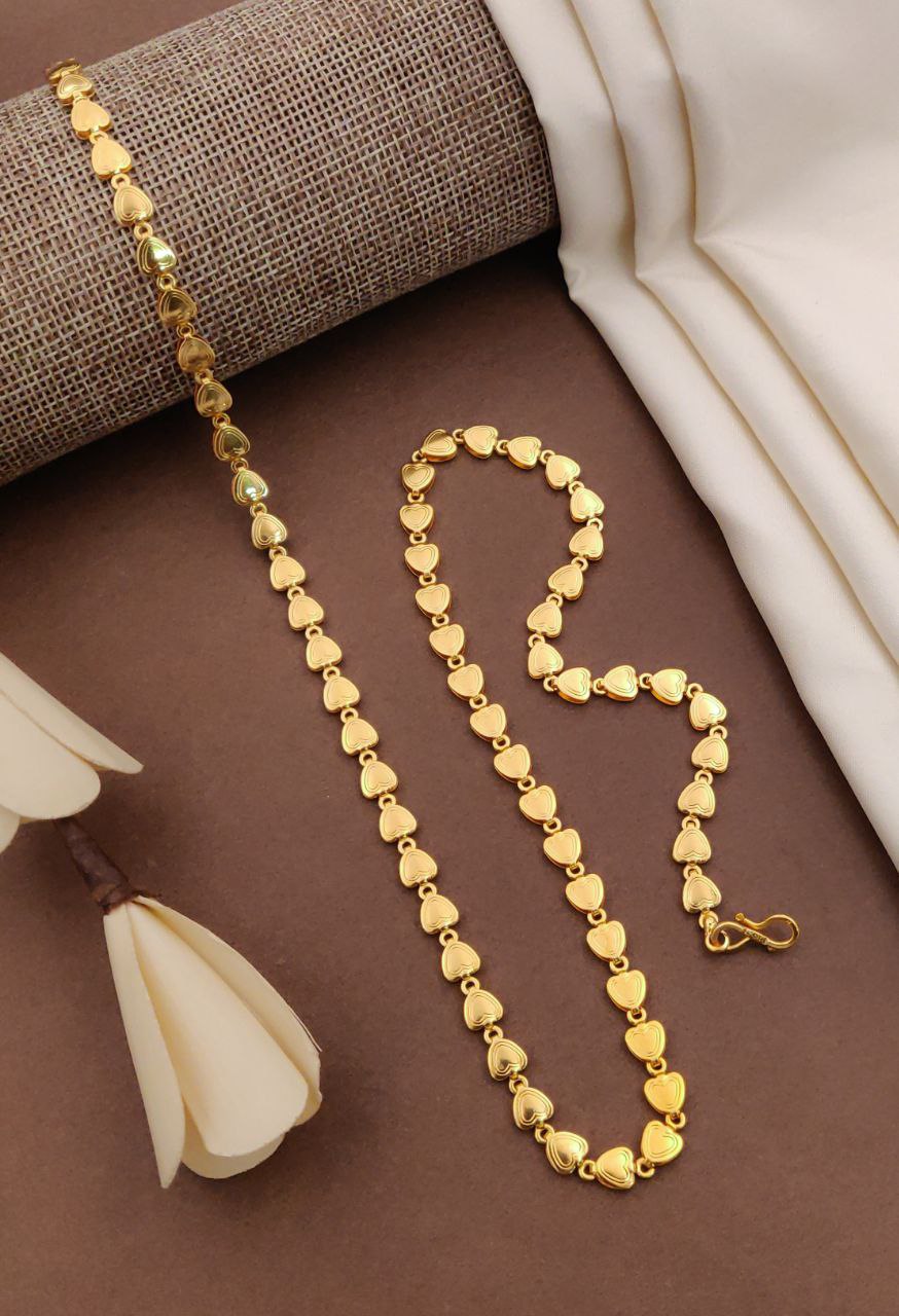 1 Gram Gold plated Chain For Boys and Man