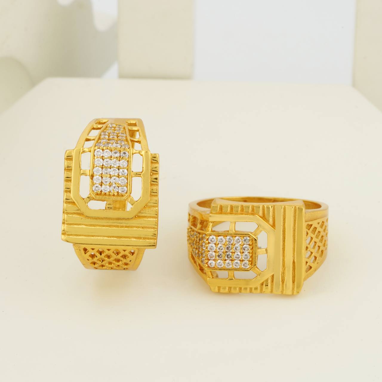 1 Gram Gold Plated Glamorous Design Ring-73