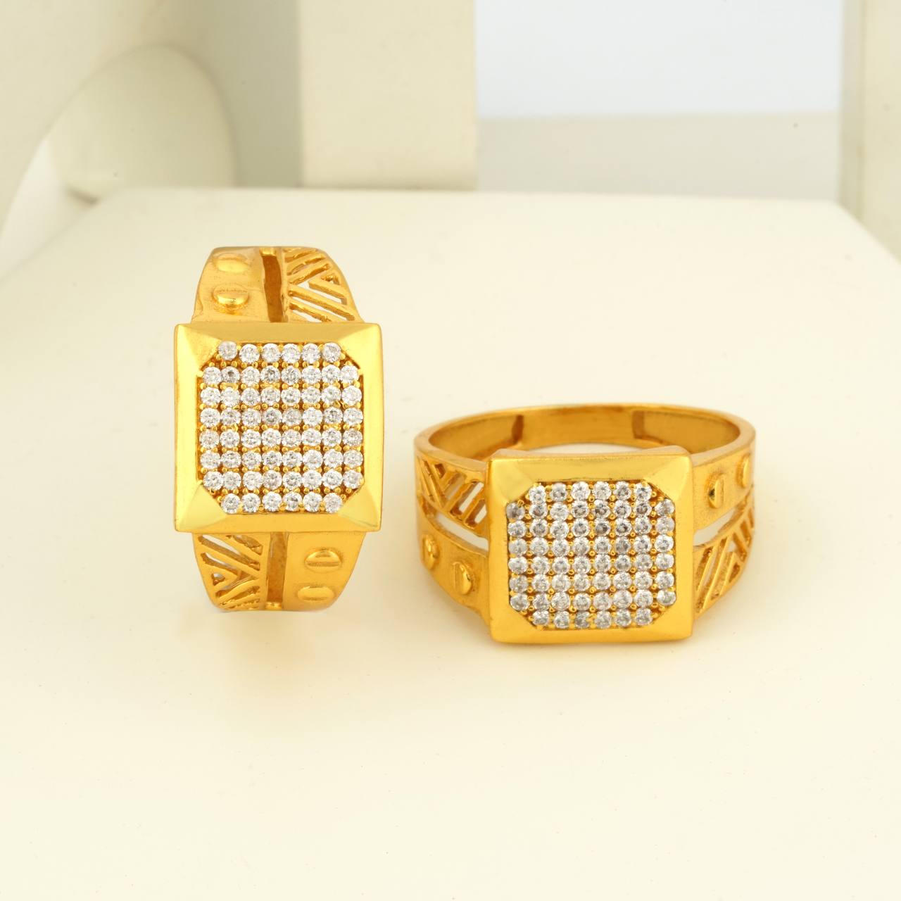 1 Gram Gold Plated Glamorous Design Ring-74