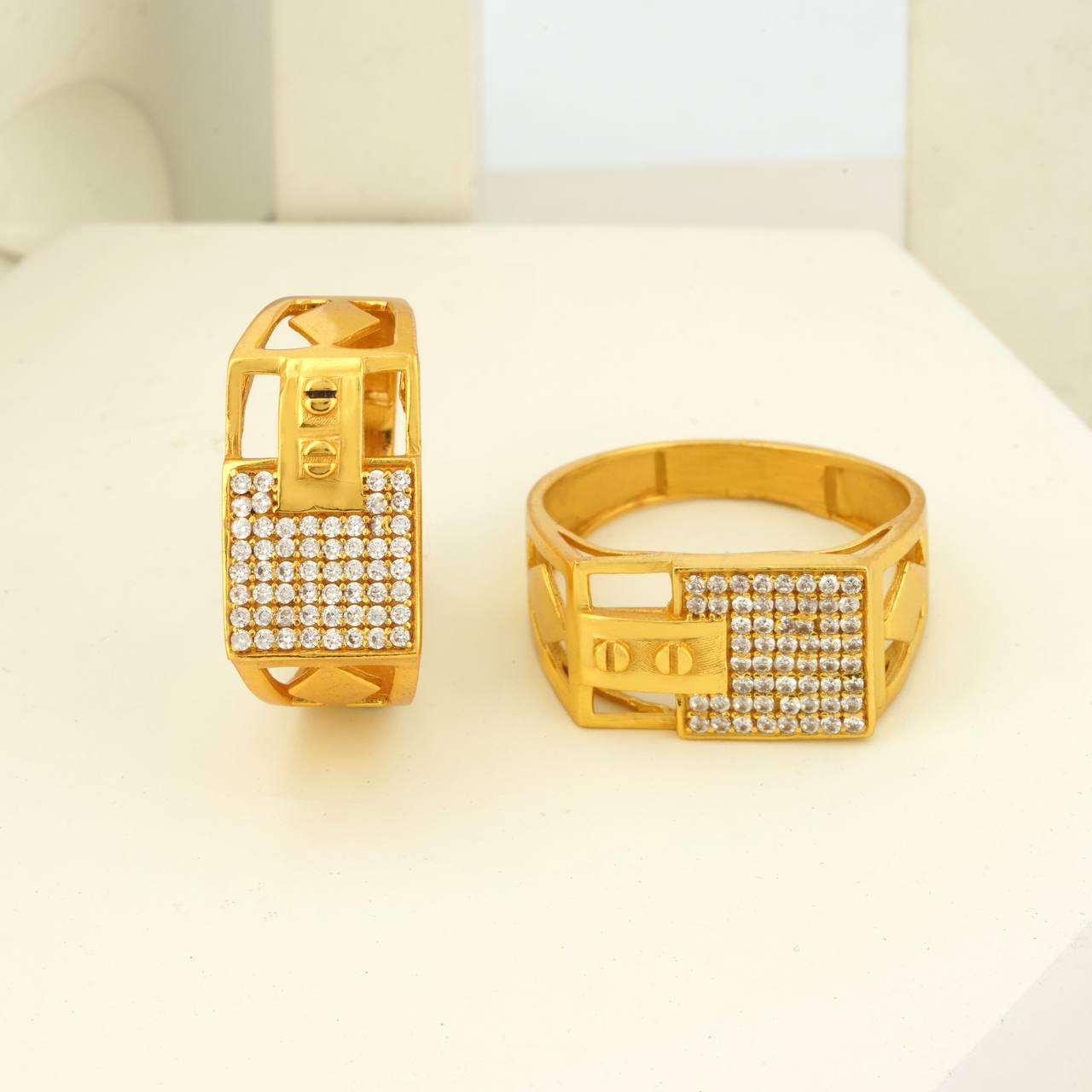 1 Gram Gold Plated Glamorous Design Ring-75