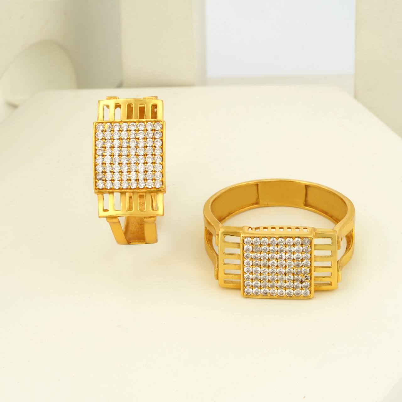 1 Gram Gold Plated Glamorous Design Ring-76