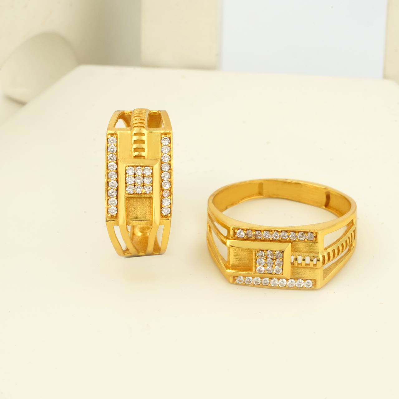 1 Gram Gold Plated Glamorous Design Ring-77