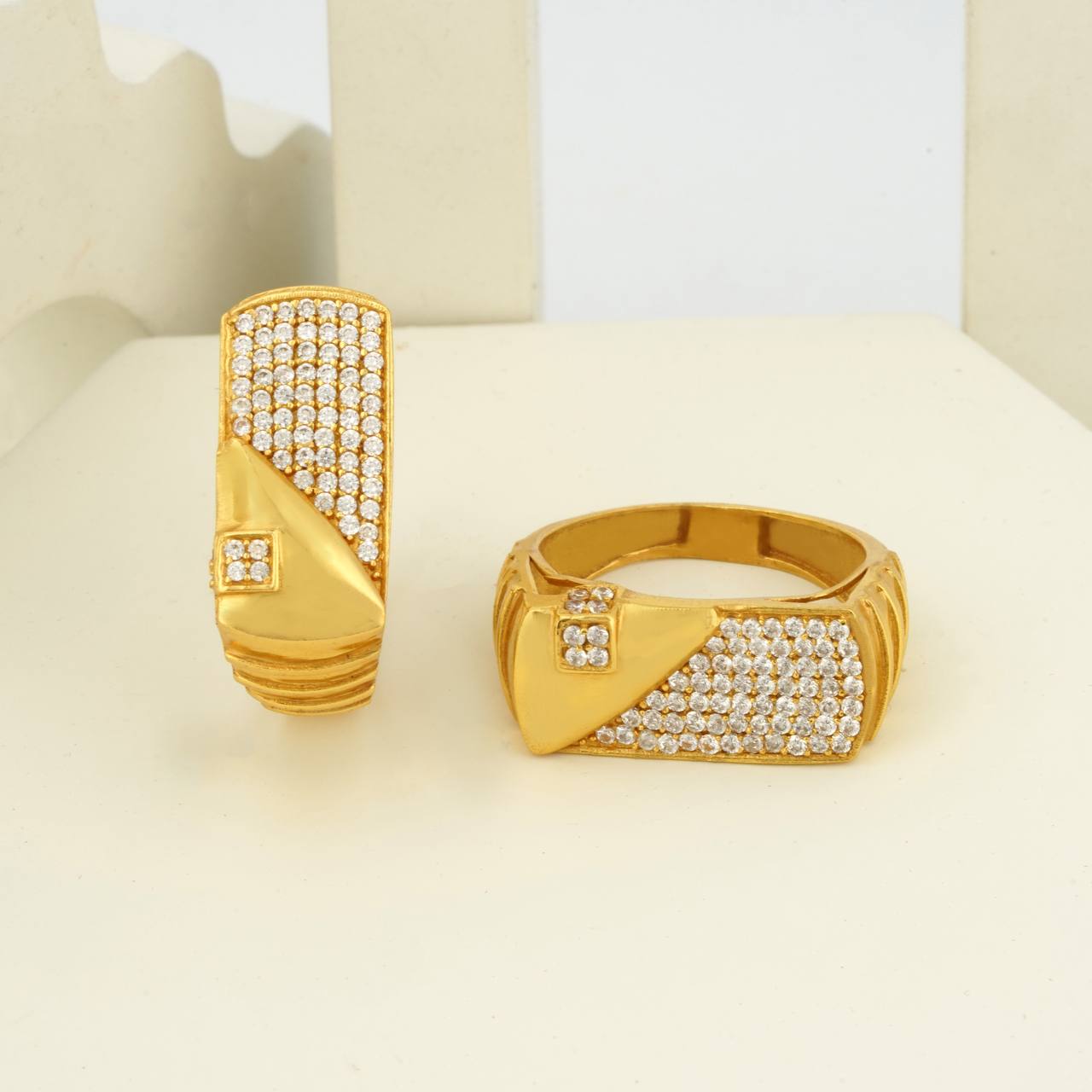 1 Gram Gold Plated Glamorous Design Ring-78