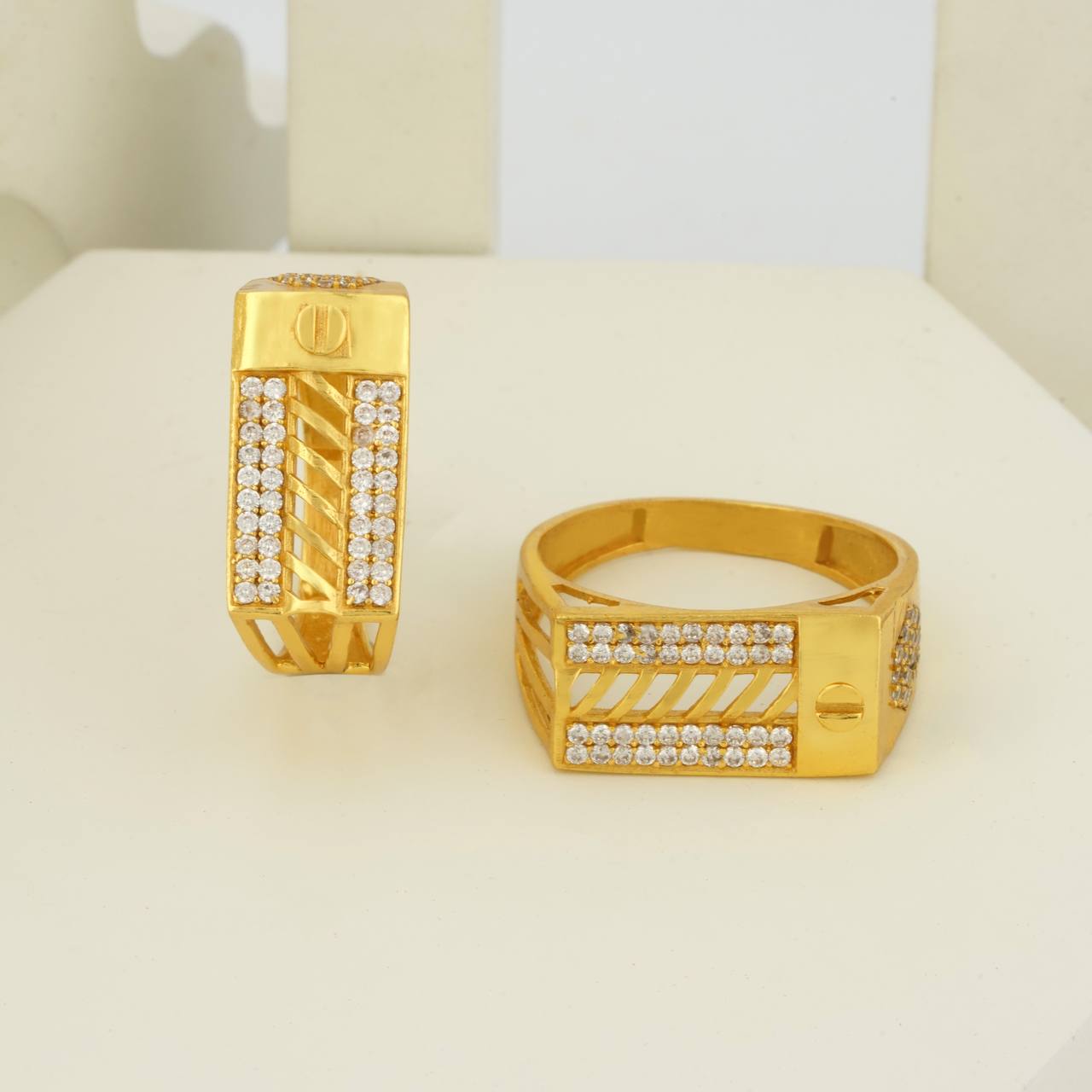 1 Gram Gold Plated Glamorous Design Ring-79